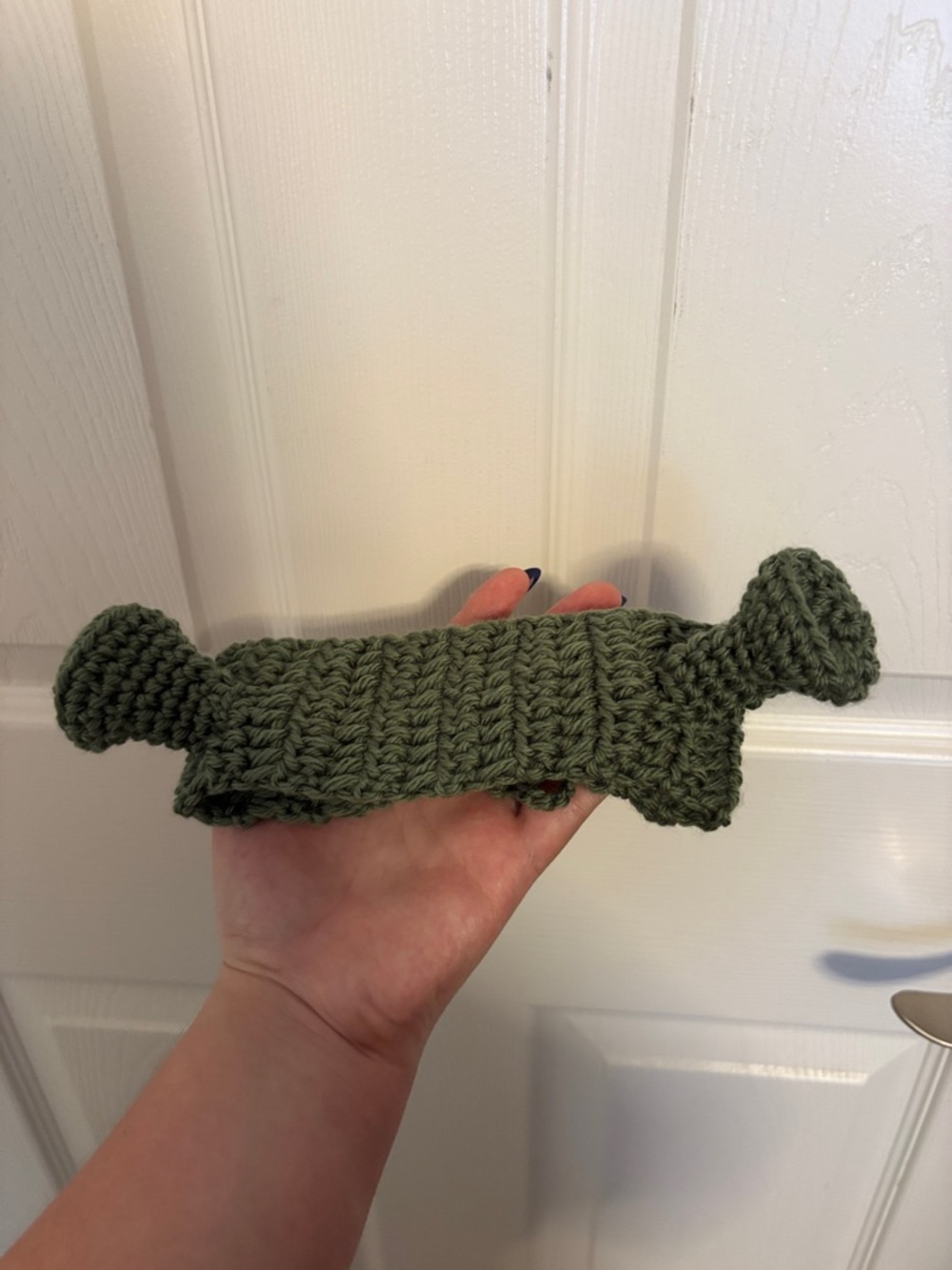 Handmade Shrek Crochet Headband